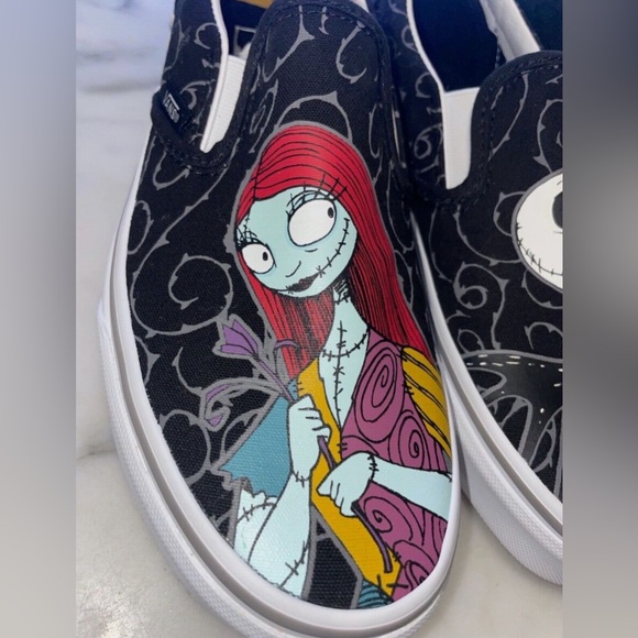 Vans Slip Ons Nightmare Before Christmas Jack & Sally Shoes Women's 7.5 Mens 6. - Picture 3 of 9